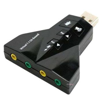 Imagem de Placa De Som Usb 7.1 Canais Adaptador Externo Usb - Xt-2031 - Geral, U
