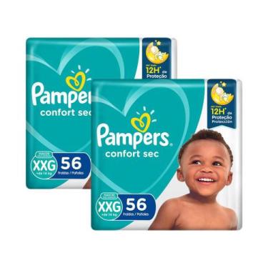 Imagem de Kit Fralda Pampers Confort Sec Super Tamanho XXG 112 Tiras