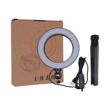 Imagem de Iluminador Ring Light Led Bicolor Maquiagem Foto Video Tripe - BC BORA