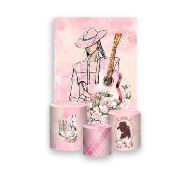 Imagem de Painel De Festa Vertical 1,50 x 2,20 + Trio De Capas Cilindro - Boiade