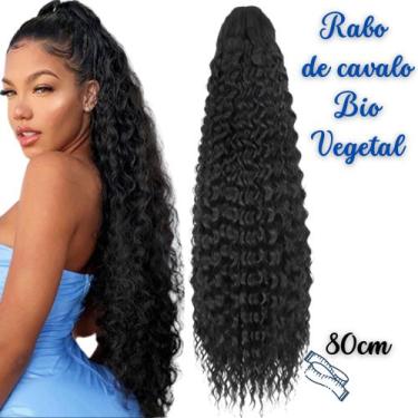 Imagem de Aplique Rabo de Cavalo 80cm Preto Dsoar Hair
