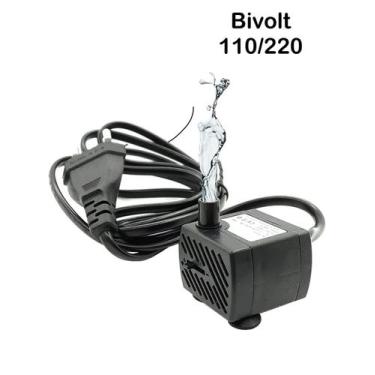 Imagem de Bomba Submersa Bombinha Motor Para Fonte Gato Artesanato Água Aquário 