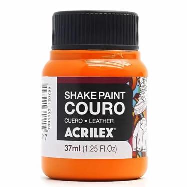 Imagem de Tinta p/ couro shake paint 37ml acrilex escolha a cor, 517 LARANJA