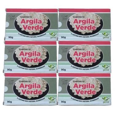 Imagem de 6 Sabonete Glicerinado Argila Verde - Genial