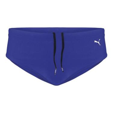 Imagem de Sunga Puma Lateral Larga Juvenil, Azul, 12