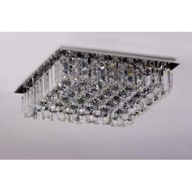 Imagem de Lustre Plafon Cristal Egípcio 30cm Quadrado 564/30 - IluminaMundo, 0