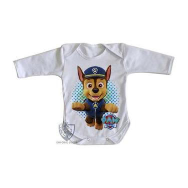 Imagem de body nenê criança roupa bebê manga longa  Patrulha Canina Chase - Empó