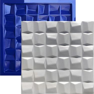 Imagem de Forma 3D Gesso e Cimento ABS 1mm - Tile 35x35 cm - Xmoldes Formas 3D