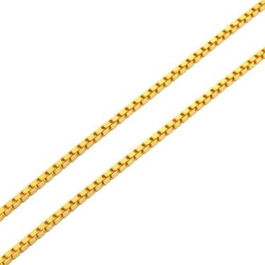 Imagem de Corrente Feminina Veneziana Maciça Ouro 18k 1,20mm 50cm - AGAPRIME JÓI
