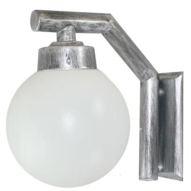 Imagem de Arandela Solarium 215 Externa/Interna com Globo de Polietileno Prata V