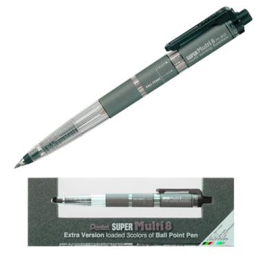 Imagem de Pentel Caneta esferográfica Super Multi 8 0,7 mm Suporte de chumbo de 2 mm (importação do Japão)