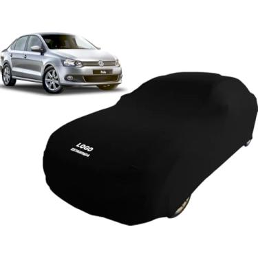 Imagem de Capa Automotiva Para Volkswagen Polo Sedan Tecido Lycra (Preto)