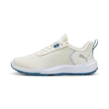Imagem de PUMA Tênis de golfe feminino Fusion Crush, Horizon branco-azul quente, 37
