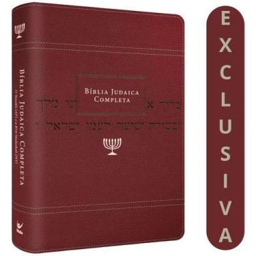 Imagem de Bíblia Judaica Completa - Capa Vinho Elegante, Tradução Da Editora Vid