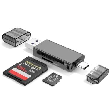 Imagem de Leitor de cartão OTG USB 3.0 e USB tipo-C suporta SD, SDHC, SDXC, MMC/MicroSD, T-Flash (CR-BCA2)