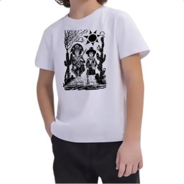 Imagem de Camiseta Infantil Lampião e Maria Bonita 01 - Alearts, 01