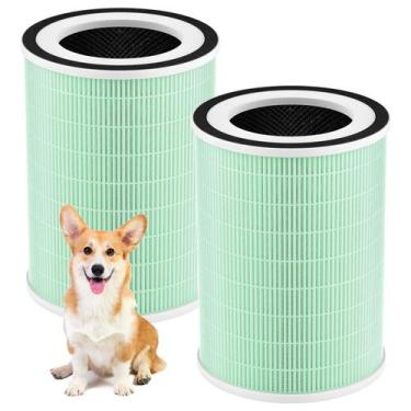 Imagem de Filtro purificador de ar WILERDA, pacote com 2 unidades True HEPA H13 