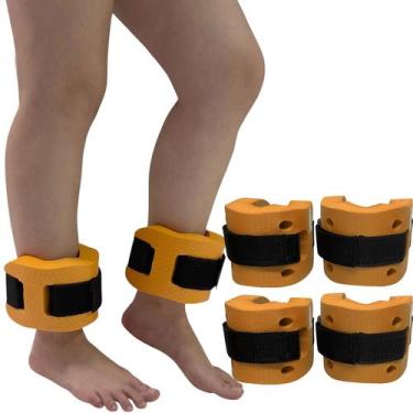 Imagem de Kit 2 Pares de Caneleiras de Hidroginástica Em EVA Peso 1 à 2kg DF4030