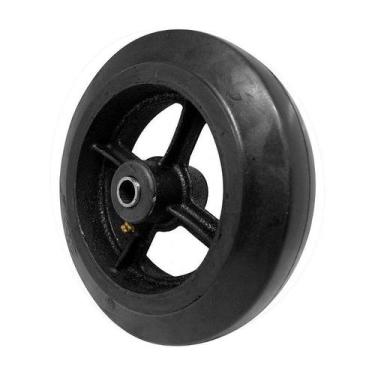 Imagem de Roda borracha moldada 8 pol 250kg p/ rodízio - AJAX