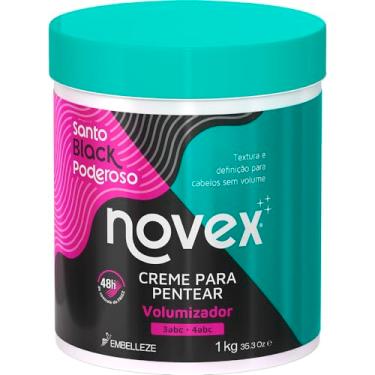 Imagem de Creme para Pentear Volumizador Novex Santo Black Poderoso 1kg
