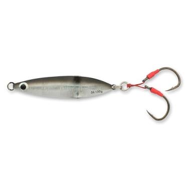 Imagem de Savage Gear Squish Jig Erratic Fall Jig, 2 3/113.4 g, Dirty Silver Lumo, Movimento Lateral Errático, Permanece na Zona de Ataque, Balanceado no Centro, Fácil de Usar Isca de Pesca com Ganchos