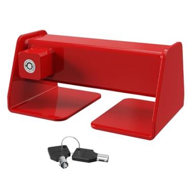 Imagem de Piclafe Fechadura de porta de carga, trava de contêiner de transporte resistente, acabamento revestido em pó vermelho - trava de porta semi reboque de segurança máxima, para caminhões semirreboques