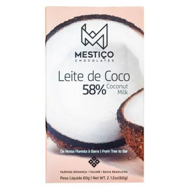 Imagem de Chocolate Leite de Coco 58% Mestiço 60g - Mestiço Chocolates
