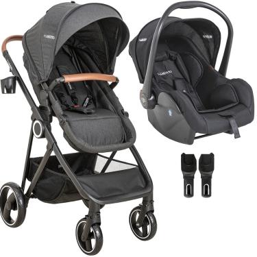 Imagem de Carrinho de Bebe Moises com Bebe Conforto Kiddo Cosmos Preto