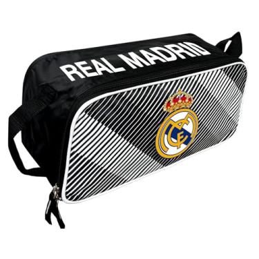Imagem de Icon Sports Bolsa Para Calçados Do Real Madrid, De Transporte Licenciada Armazenamento Chuteiras Futebol