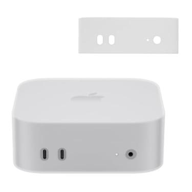 Imagem de Capa para Apple 2024 Mac mini M4 / M4 Pro, capa protetora de silicone NOUKAJU à prova de quedas, à prova de arranhões, à prova de choque, à prova de poeira, capa protetora para Mac mini 2024 (branco