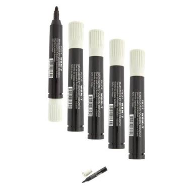 Imagem de Caneta Marcadora Ergonômica Preta de Quadro Branco Kit 5 - Pilot
