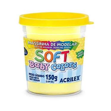 Imagem de Massa Para Modelar Soft 150G.Amarelo Bebe Bs Amid - ACRILEX