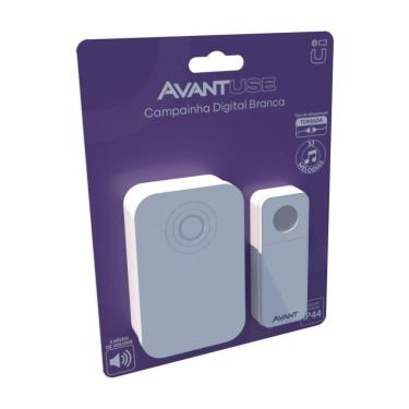 Imagem de Campainha Digital Avant Sem Fio Com Tomada Bivolt Branco