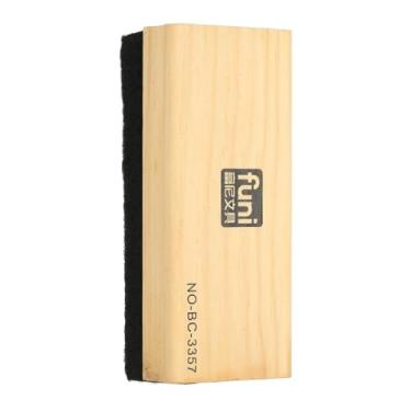 Imagem de PATIKIL 1 pacote de borracha magnética apagável a seco, apagador magnético para quadro branco de 5 x 12 cm de madeira para quadro branco placa de calendário de vidro geladeira geladeira material de