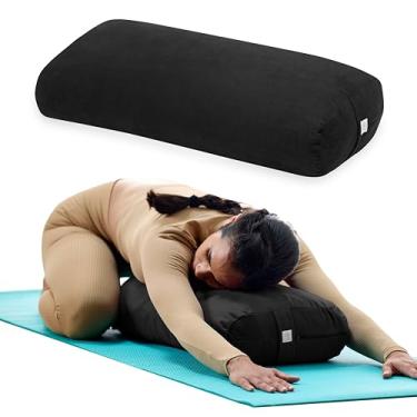 Imagem de Almofada de meditação retangular Gaiam Yoga, Preto