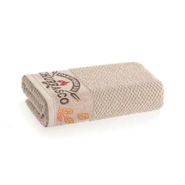 Imagem de Pano de Prato Barra em Jacquard Churrasco Linho