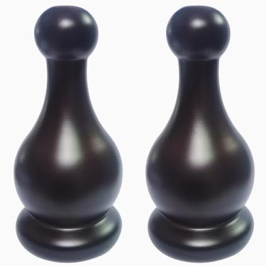 Imagem de Acabamento decorativo de madeira para poste para varão e mastro de bandeira, tampa clássica marrom escuro para poste e mastro (marrom escuro 15 cm)