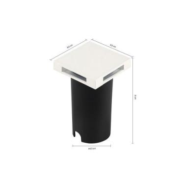 Imagem de Embutido de Solo Led Nordecor Eran 2W Bivolt Branco 3000K Luz Amarela 