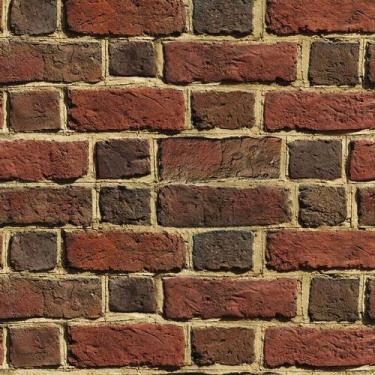 Imagem de Papel De Parede Pedra Tijolos Vermelhos Sala Adesivo Lavavel - LRP