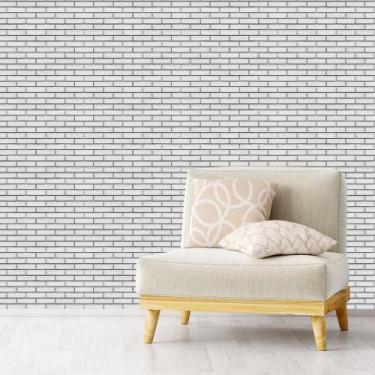 Imagem de Papel de Parede Adesivo - Tijolos Brancos - 064ppp - Allodi