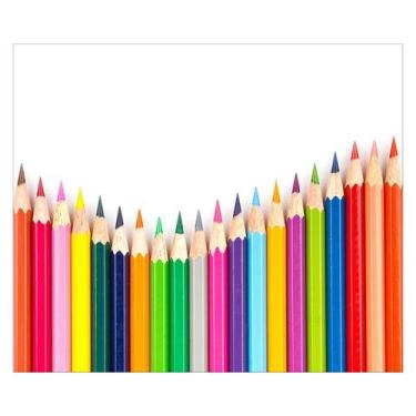 Imagem de Papel de Parede Adesivo Infantil Lápis Escola Bebe Quarto - 507pcm - A