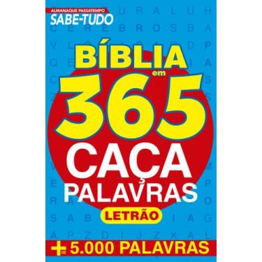 Imagem de Livro - Almanaque Passatempo - Sabe tudo - Bíblia em 365 caça-palavras