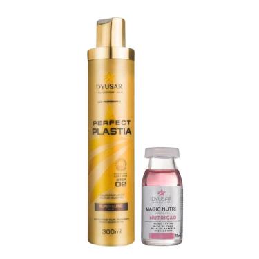Imagem de Escova Progressiva 300 Ml E Ampola Nutrição 15Ml Dyusar