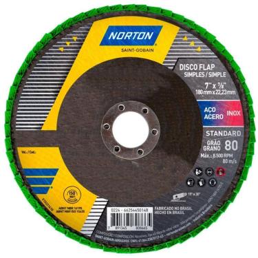 Imagem de Disco De Lixa Flap Disc 4.1/2Pol Fibra Standard Norton