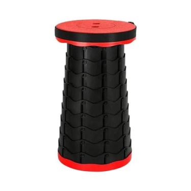 Imagem de Banquinho Portátil Dobrável Telescópico Para Camping, Pesca E Churrasc