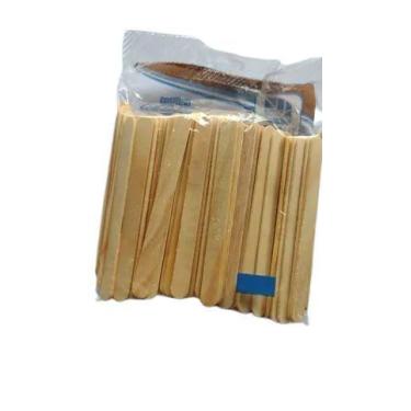 Imagem de Palito Para Picole Natural Ponta Redonda Com 100 Unidades - coplamix