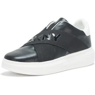 Imagem de DKNY Tênis feminino Jaye Slip on, Preto/branco, 36
