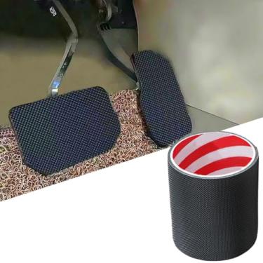 Imagem de YehVeh Capas de pedal de carro antiderrapantes fita adesiva cortável universal borracha freio embreagem pedal pad adesivo para Honda Civic Accord CR-V Acura Toyota BMW VW Ford Chevrolet pedal de freio