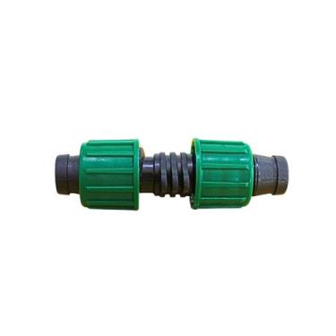 Imagem de Conector União Mangueira Gotejamento Irritec - kit 20 pçs