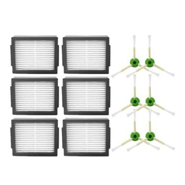 Imagem de Compatible With IRobot Roomba I7 I8 E5 E6 I3 J7 I6 Robot Vacuum Cleaner Accessories Main Side Brush Spare Parts(12PCS3)